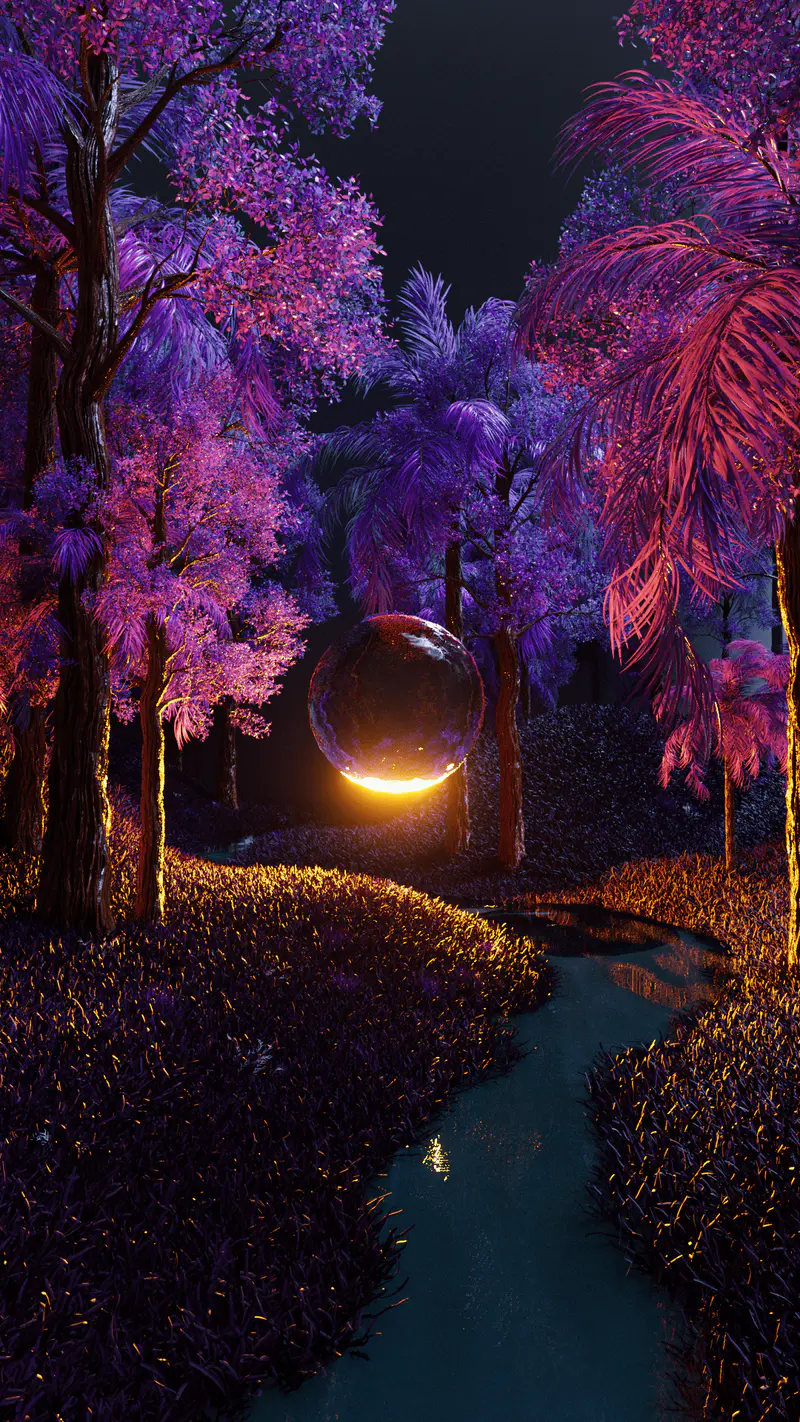 *Exclusive* Purple Valley 2nd Metaverse Portal, digital artwork by Ottis Ots