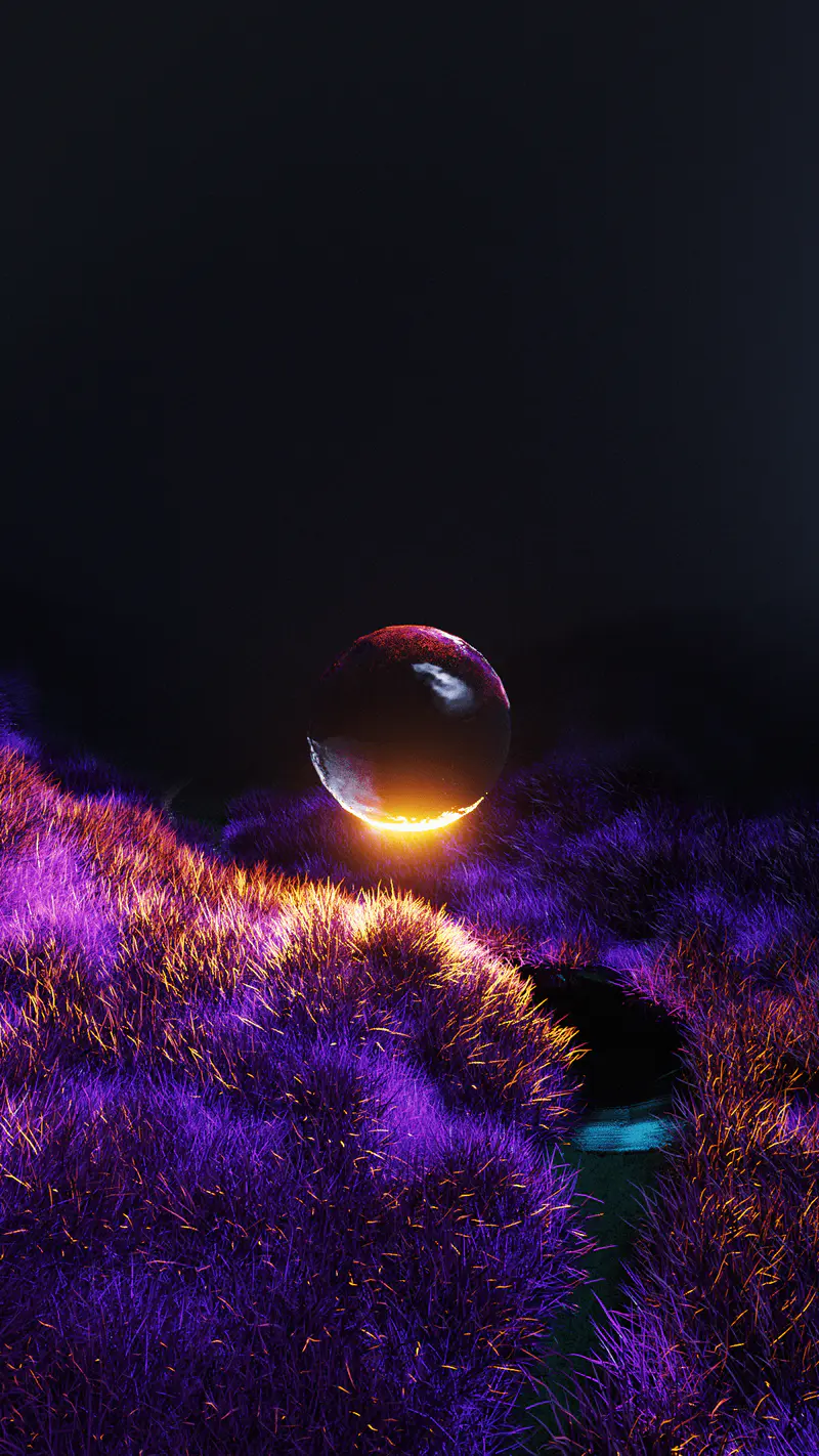 *Exclusive* Purple Valley 3rd Metaverse Portal, digital artwork by Ottis Ots