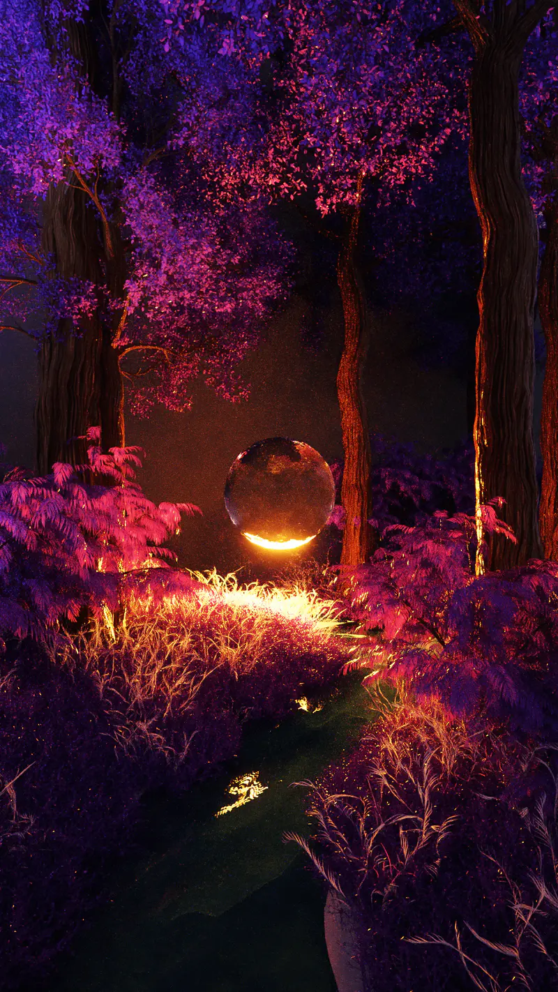 *Exclusive* Purple Valley 5th Metaverse Portal, digital artwork by Ottis Ots