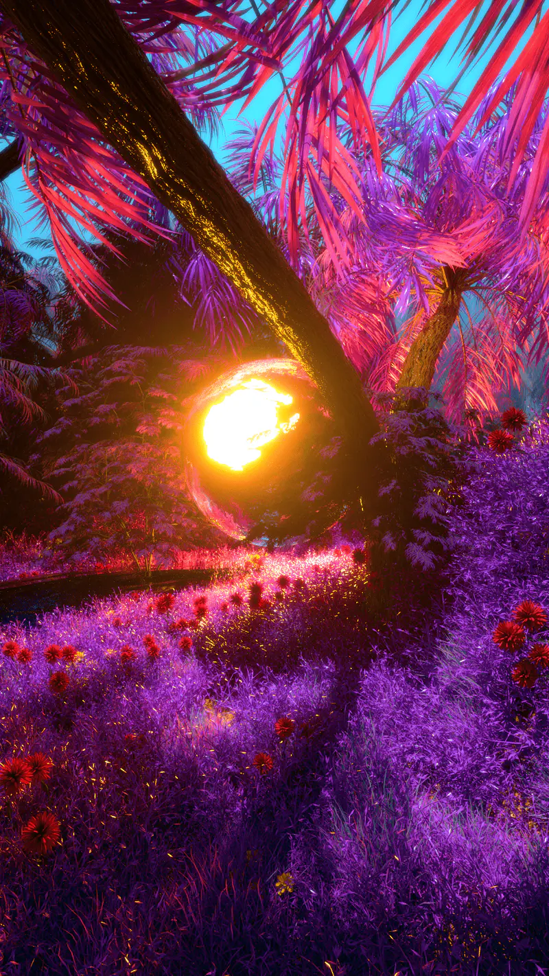 *Exclusive* Purple Valley 6th Metaverse Portal, digital artwork by Ottis Ots