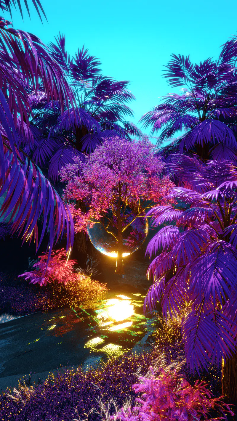 Purple Monthly Subscription #6, digital artwork by Ottis Ots