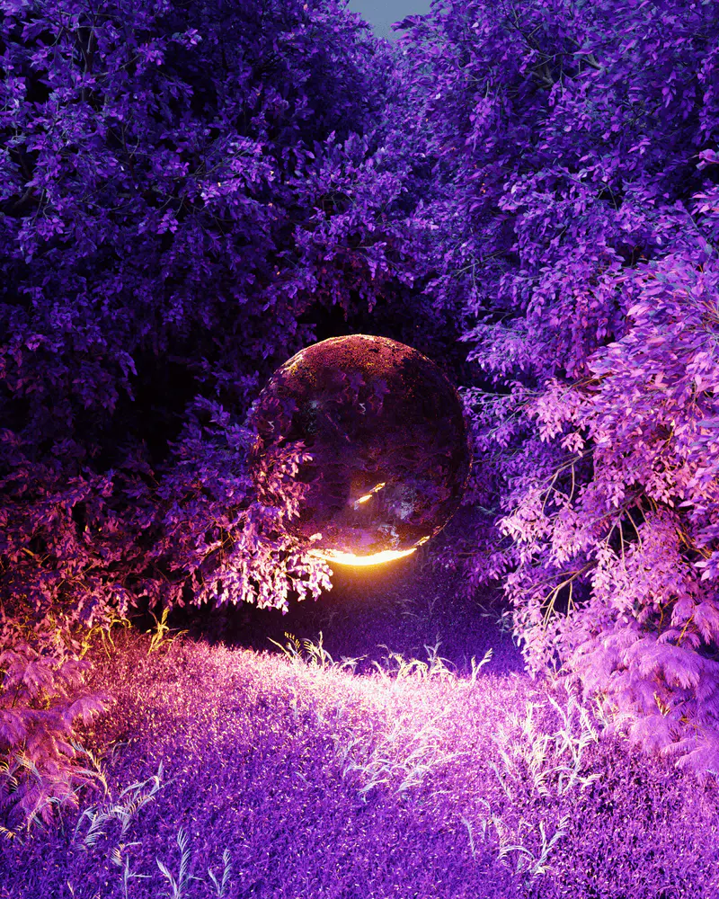 Purple Valley #05 Germany, digital artwork by Ottis Ots