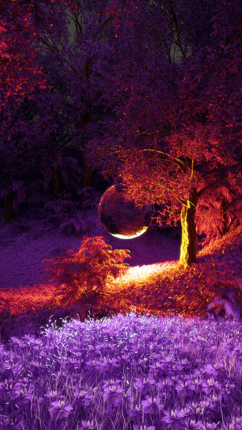 Purple Valley 11th Metaverse Portal, digital artwork by Ottis Ots